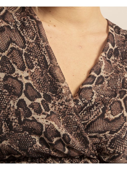 Vestido corto con motivos ISALTA - Kiabi