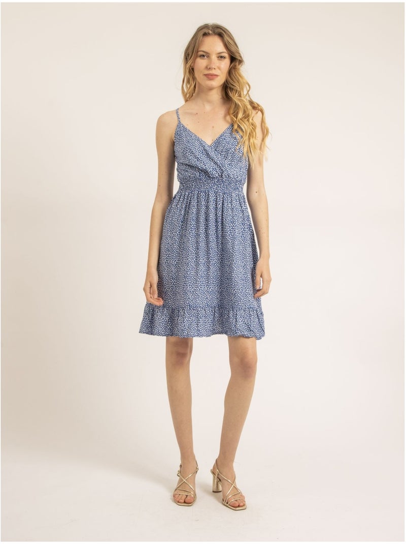 Vestido corto con motivos ITANIEL Azul - Kiabi