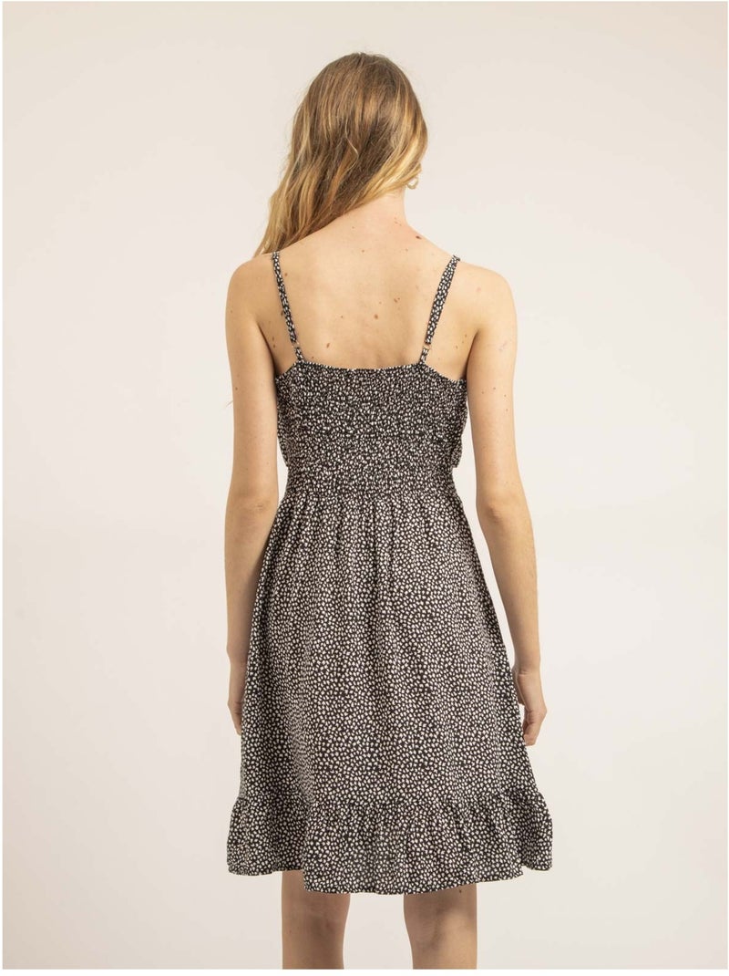 Vestido corto con motivos ITANIEL Negro - Kiabi