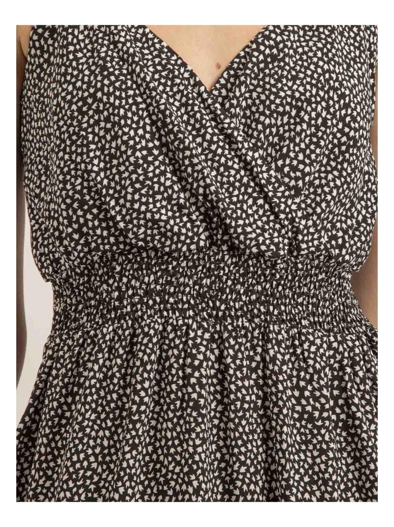 Vestido corto con motivos ITANIEL Negro - Kiabi