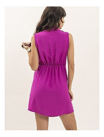 Vestido corto cruzado ITANEL