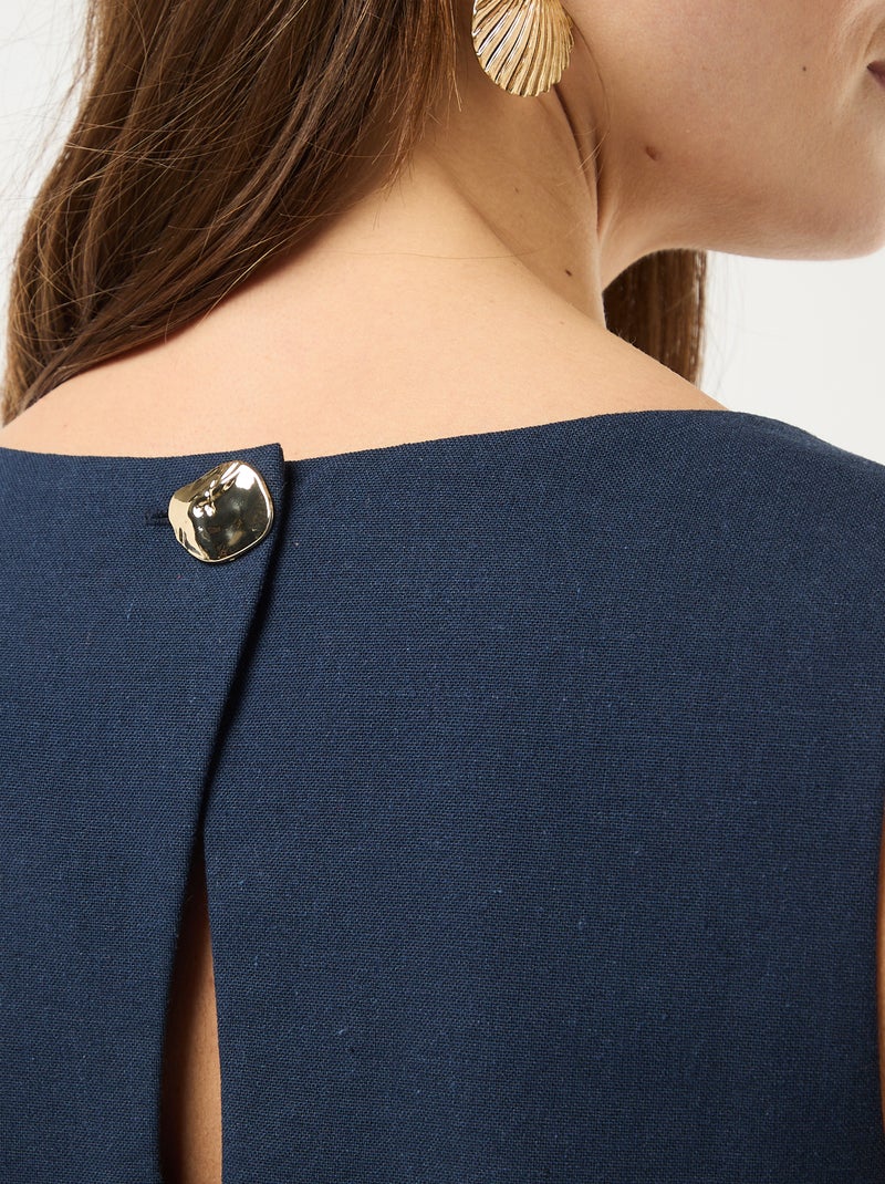 Vestido corto de ceremonia Azul - Kiabi