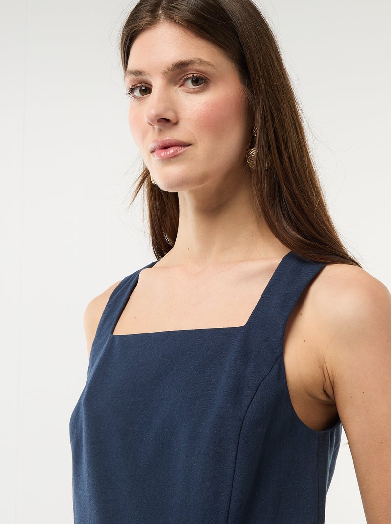 Vestido corto de ceremonia Azul - Kiabi