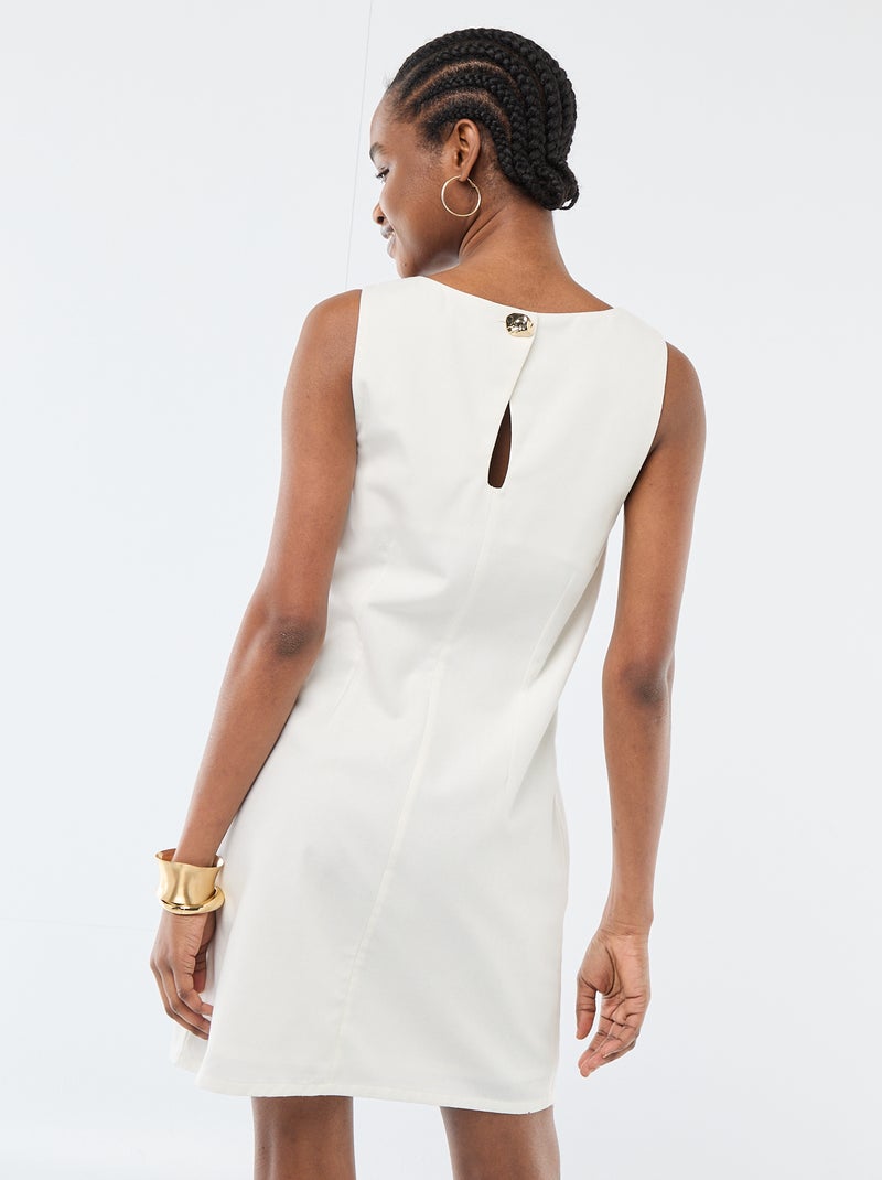Vestido corto de ceremonia Blanco - Kiabi