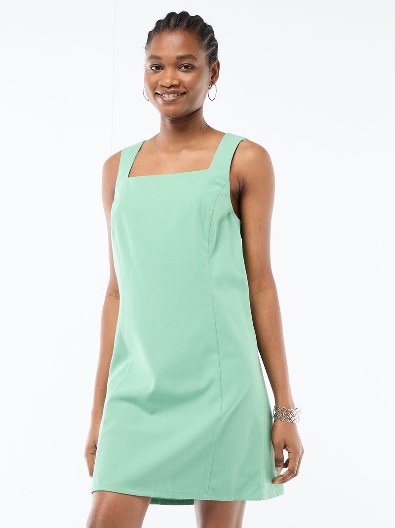 Vestido corto de ceremonia Verde - Kiabi