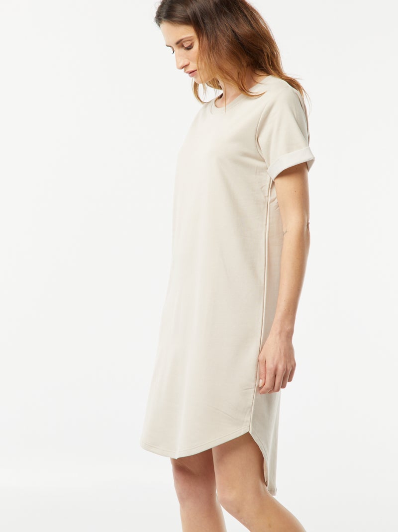 Vestido corto de chándal 'JDY' BEIGE - Kiabi