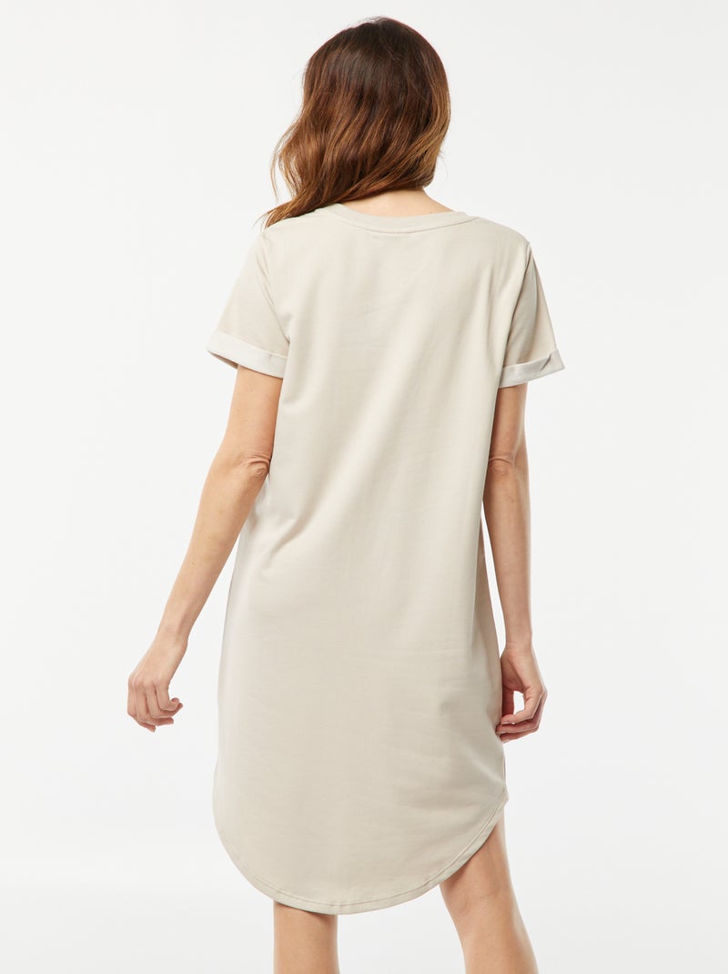 Vestido corto de chándal 'JDY' BEIGE - Kiabi