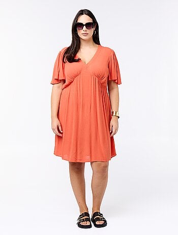 Vestido corto de crepé