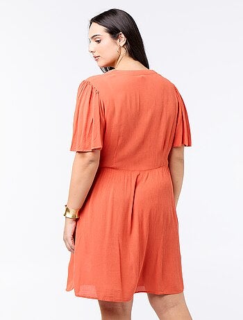Vestido corto de crepé