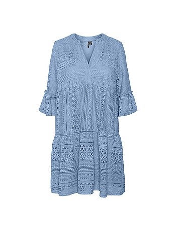 Vestido Corto de Encaje Vero Moda para Mujer