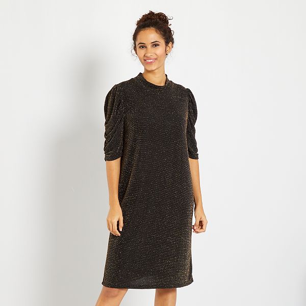 Vestido corto de fiesta Mujer talla 34 a 48 - negro - Kiabi - 22,00€