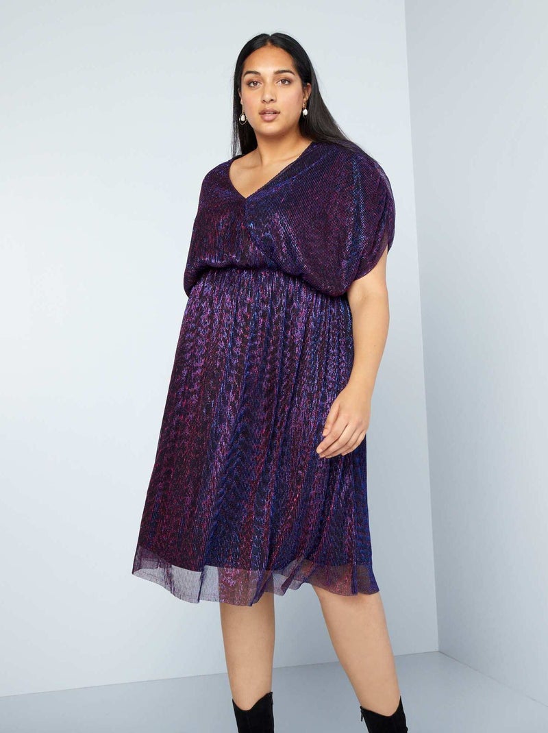 Vestido corto de fiesta PURPURA - Kiabi