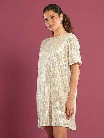 Vestido corto de lentejuelas