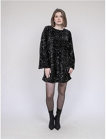 Vestido corto de lentejuelas INAZOE