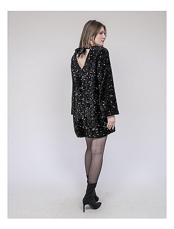 Vestido corto de lentejuelas INAZOE