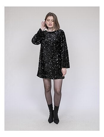 Vestido corto de lentejuelas INAZOE
