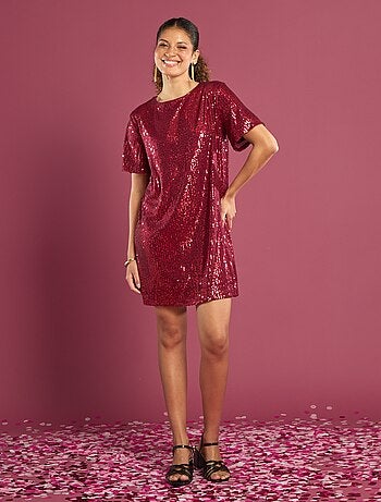Vestido corto de lentejuelas
