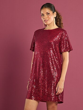 Vestido corto de lentejuelas