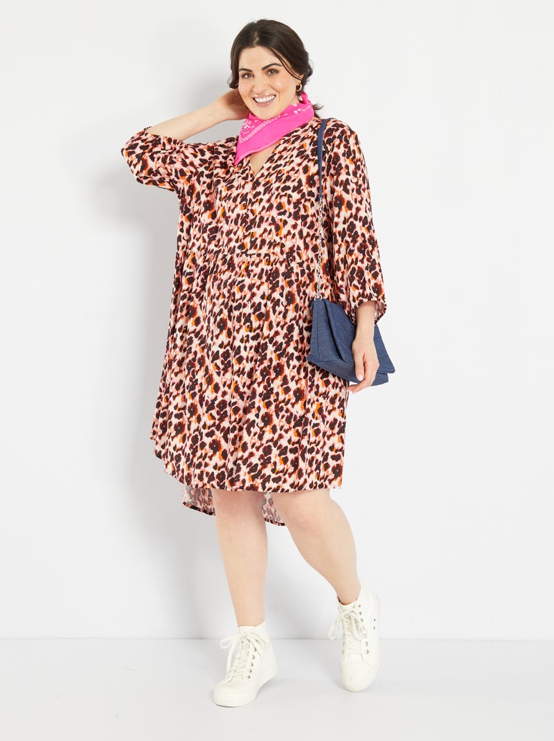 Vestido corto de 'leopardo' 'Only' BEIGE - Kiabi