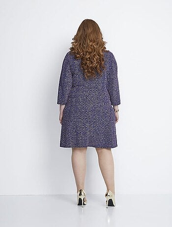 Vestido corto de malla con lentejuelas - AFIBEL