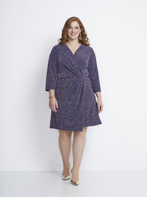 Vestido corto de malla con lentejuelas - AFIBEL - Kiabi