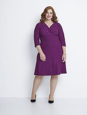 Vestido corto de malla con lentejuelas - AFIBEL