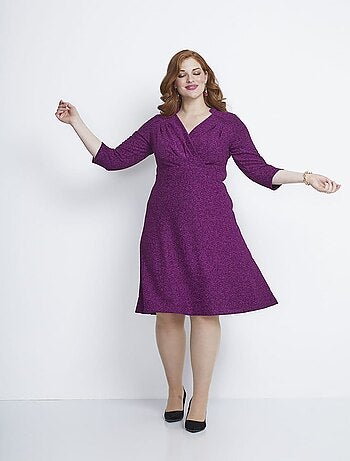 Vestido corto de malla con lentejuelas - AFIBEL