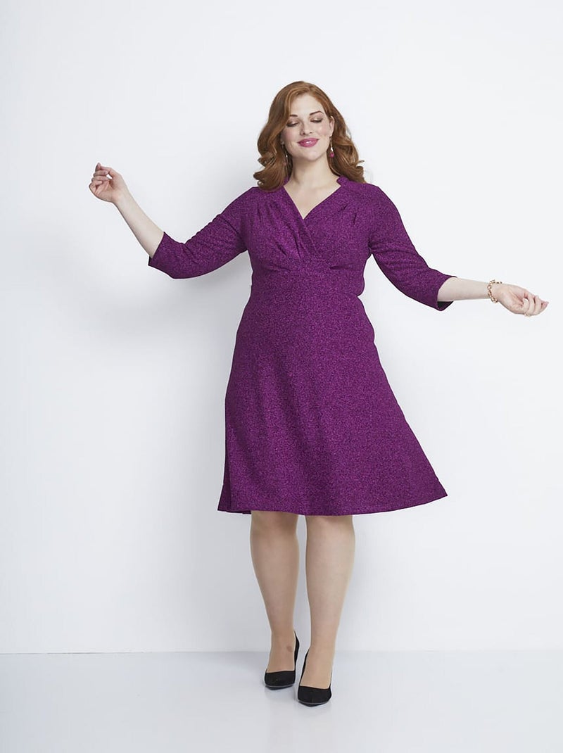 Vestido corto de malla con lentejuelas - AFIBEL Rosa - Kiabi
