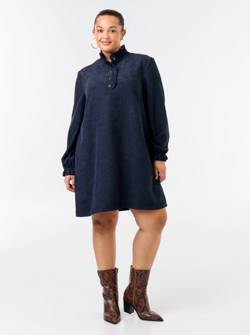 Vestido corto de pana - Kiabi