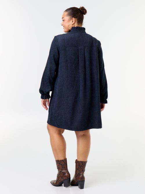 Vestido corto de pana - Kiabi
