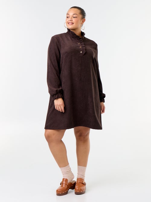 Vestido corto de pana - Kiabi