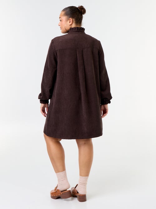 Vestido corto de pana - Kiabi