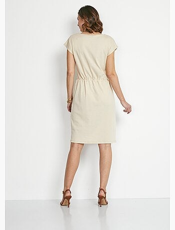 Vestido corto de playa con mangas kimono - Afibel