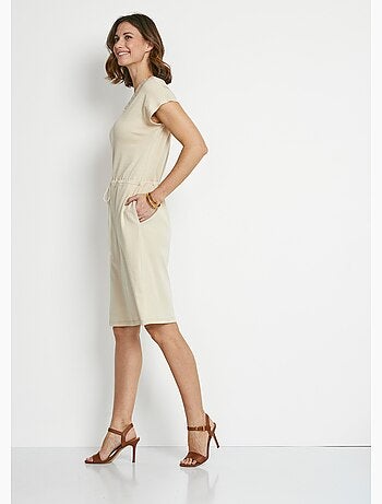 Vestido corto de playa con mangas kimono - Afibel