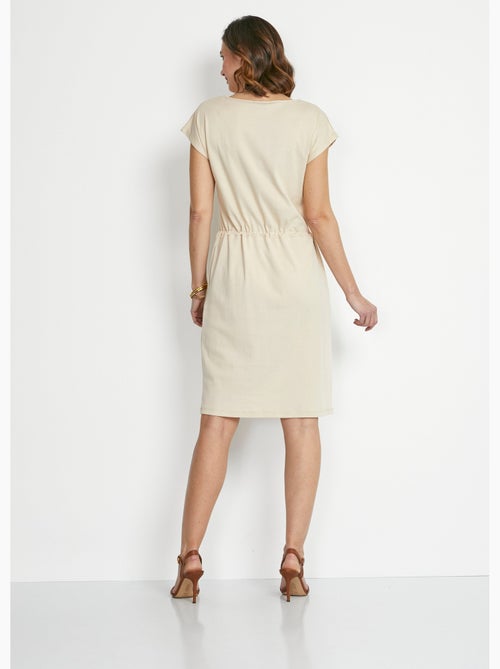 Vestido corto de playa con mangas kimono - Afibel - Kiabi