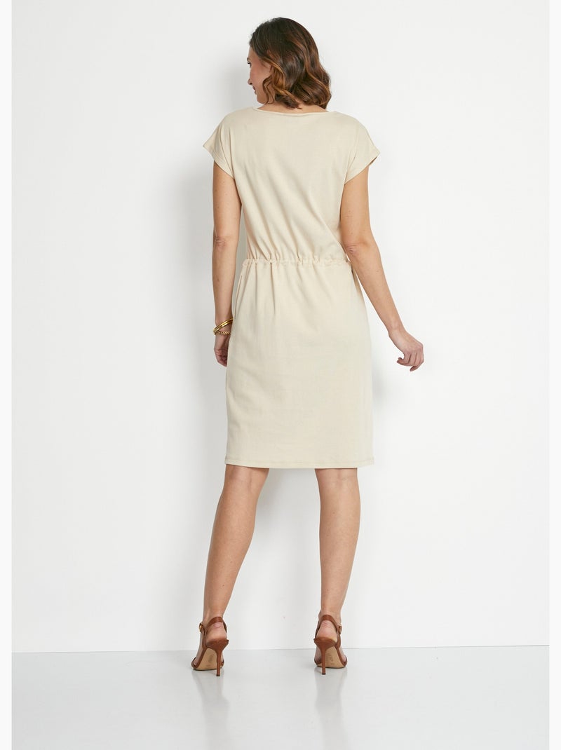 Vestido corto de playa con mangas kimono - Afibel Arena - Kiabi