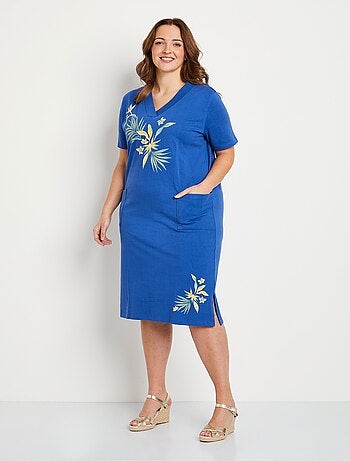 Vestido corto de playa de algodón - Afibel