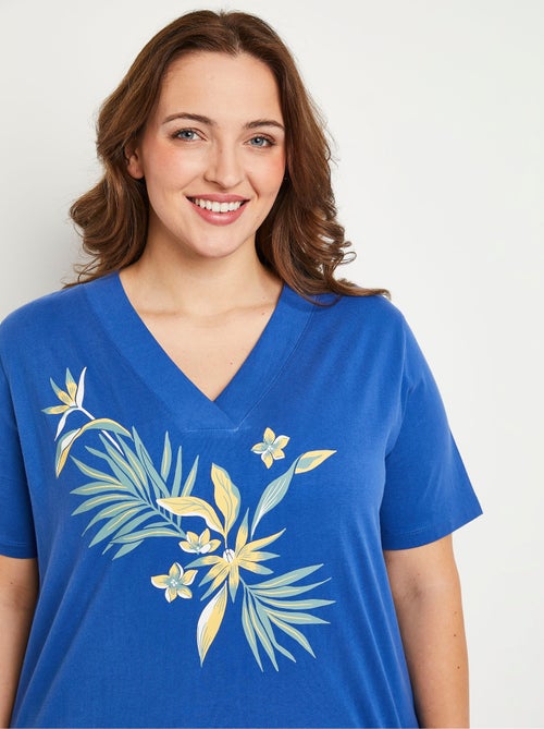 Vestido corto de playa de algodón - Afibel - Kiabi