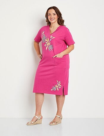 Vestido corto de playa de algodón - Afibel