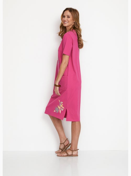 Vestido corto de playa de algodón - Afibel - Kiabi