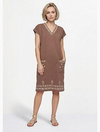 Vestido corto de playa suelto - Afibel