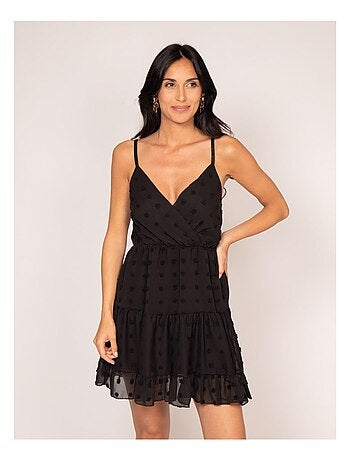 Vestido corto de plumetí IPEKA
