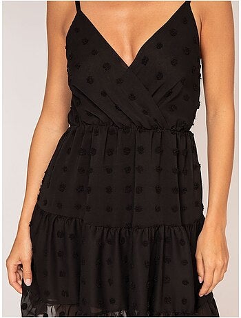 Vestido corto de plumetí IPEKA