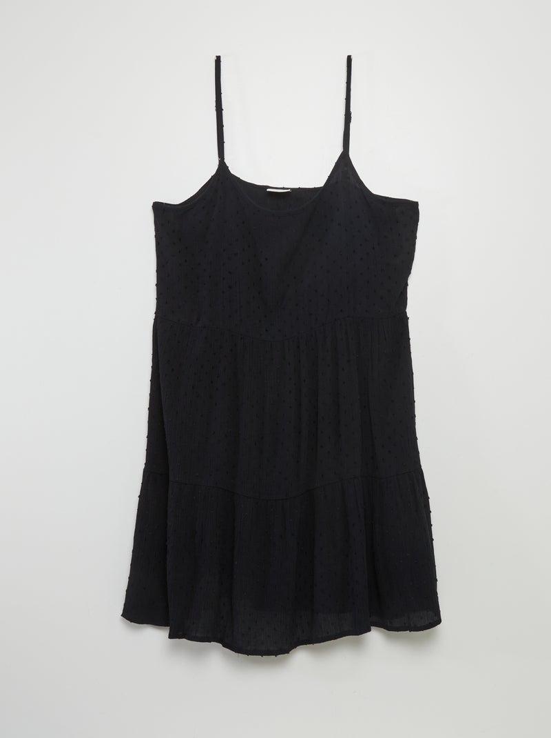 Vestido corto de plumeti 'JDY' NEGRO - Kiabi