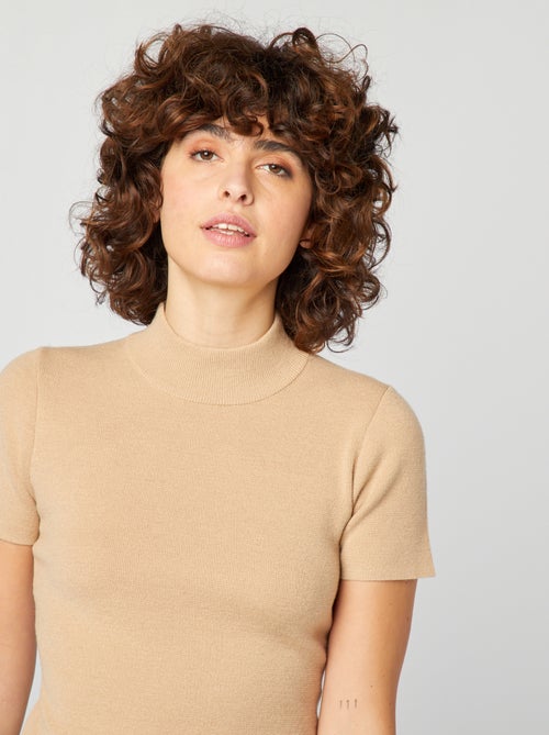 Vestido corto de punto - Kiabi