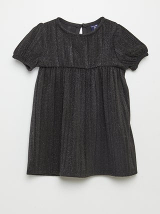 Vestido corto de punto bisou