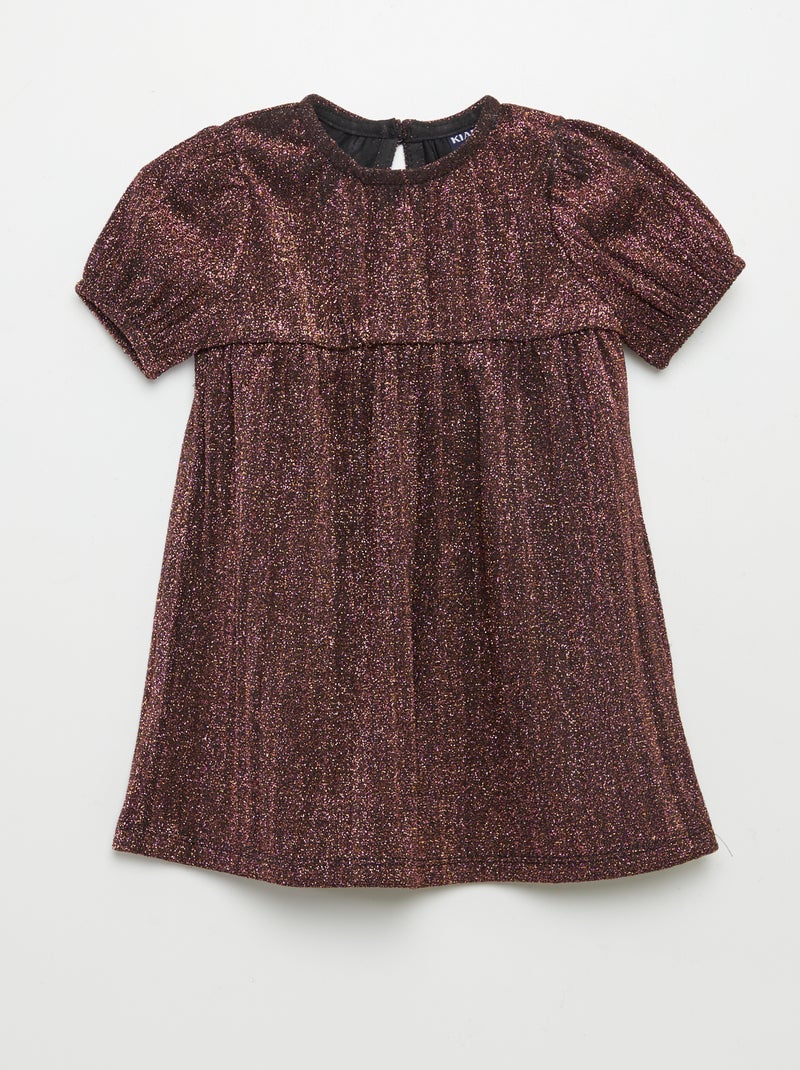 Vestido corto de punto bisou PURPURA - Kiabi