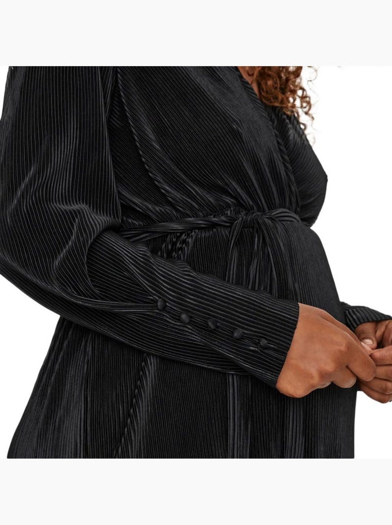 Vestido Corto de Punto Premamá Vero Moda Negro - Kiabi