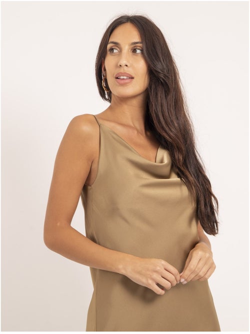 Vestido corto de satén IDALIA - Kiabi