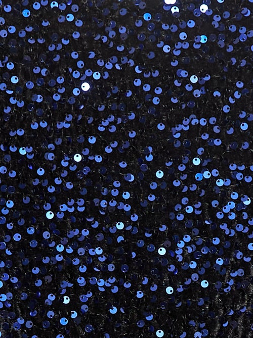 Vestido corto de terciopelo con lentejuelas - Kiabi